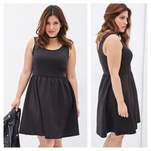 Black Scuba Knit Dress